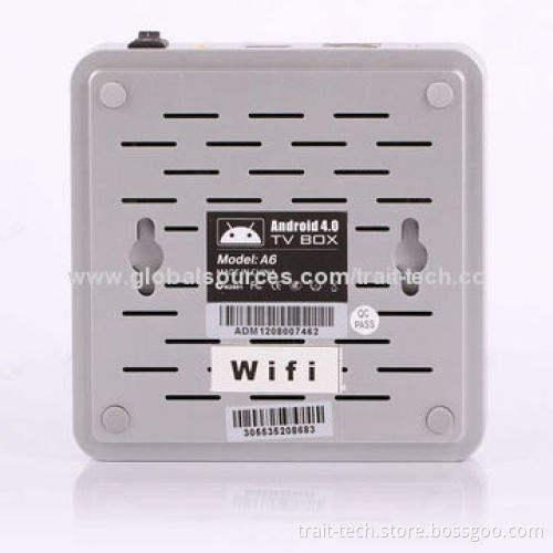 Android 4.0 Media HD 1080P Smart TV Box with WIFI, HDMI + USB + RJ45 Interface